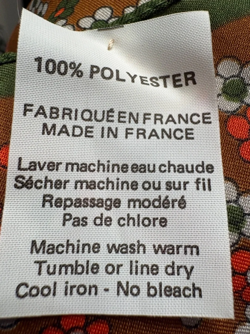 Vintage Scarf made in France - Picture 3 of 3
